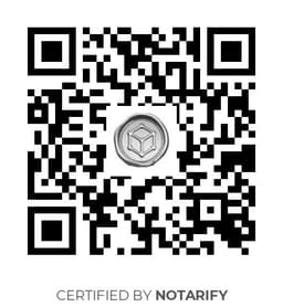 QR Code certificazione Notarify