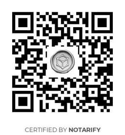 QR Code certificazione Notarify