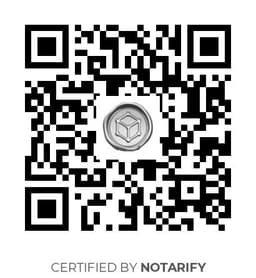 QR Code certificazione Notarify