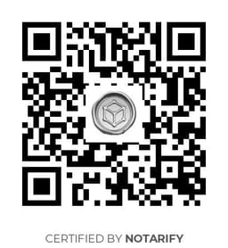 QR Code certificazione Notarify