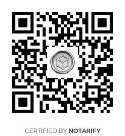 QR Code certificazione Notarify