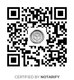 QR Code certificazione Notarify